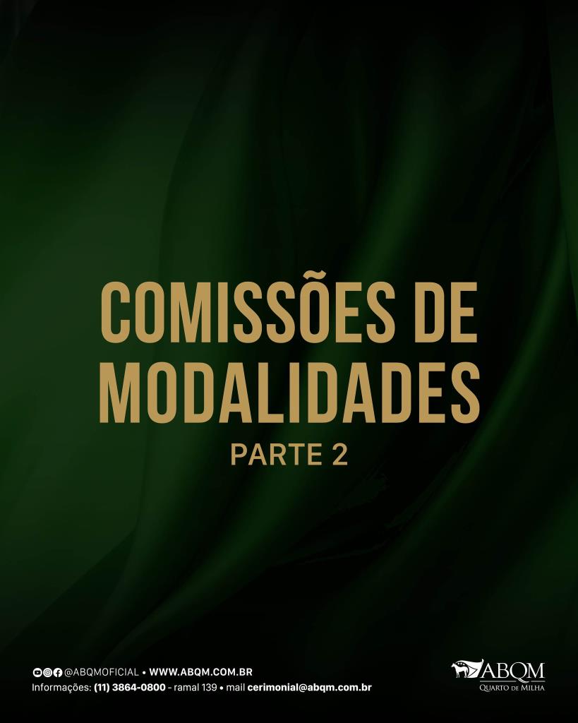 Conheça os membros das comissões de modalidades da raça ( parte2 )